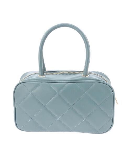 Te chichi TERRASSE（テチチテラス）の「キルティングボストンバッグ（ハンドバッグ・レディース・ブラック/オフホワイト/ブルー・ﾌﾘ-）」の14枚目の写真