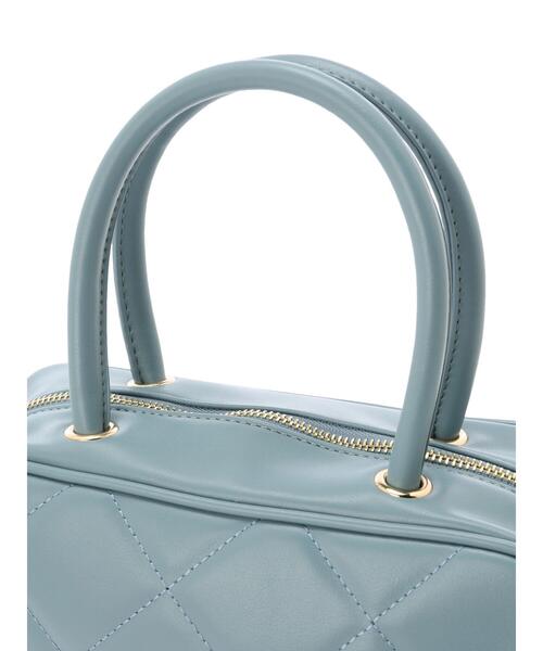 Te chichi TERRASSE（テチチテラス）の「キルティングボストンバッグ（ハンドバッグ・レディース・ブラック/オフホワイト/ブルー・ﾌﾘ-）」の11枚目の写真