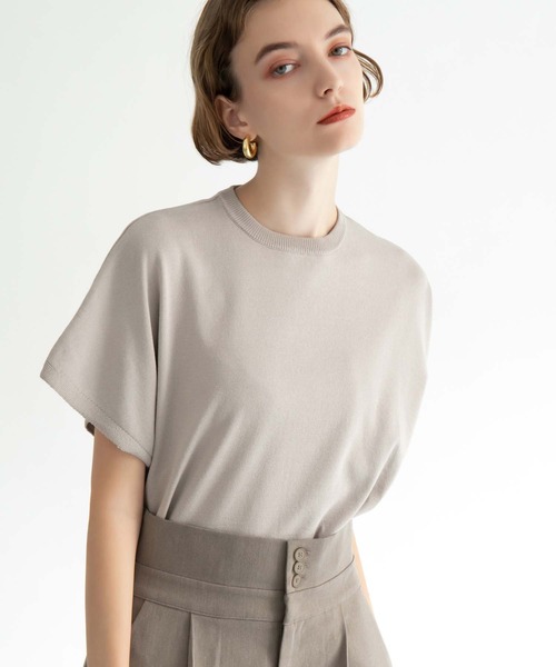 CEDNIE(セドニー)の「ハイウエストツイルタックパンツ(その他パンツ・レディース・ブルー/ブラウン/ブラック・S/M)」の4枚目の写真