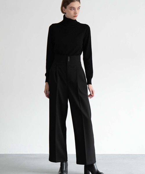 CEDNIE(セドニー)の「ハイウエストツイルタックパンツ(その他パンツ・レディース・ブルー/ブラウン/ブラック・S/M)」の19枚目の写真