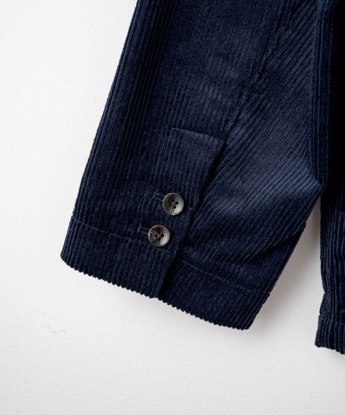 WHIMSIC（ウィムジック）の「【WHIMSIC】コーデュロイテーラードジャケット（テーラードジャケット・レディース・ネイビー/ホワイト/ブラウン・FREE）」の5枚目の写真