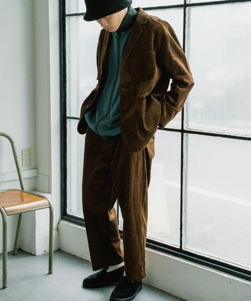 WHIMSIC（ウィムジック）の「【WHIMSIC】コーデュロイテーラードジャケット（テーラードジャケット・レディース・ネイビー/ホワイト/ブラウン・FREE）」の11枚目の写真