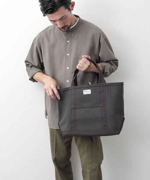 ORCIVAL(オーシバル)の「【ORCIVAL/オーシバル】HANPU TOTE BAG MEDIUM 帆布 キャンバストート RC-7042 HVC(トートバッグ・メンズ・ライトグレー/ホワイト系その他4/チャコールグレー/ベージュ系その他4/ベージュ系その他3・FREE)」の1枚目の写真