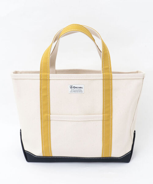 ORCIVAL(オーシバル)の「【ORCIVAL/オーシバル】HANPU TOTE BAG MEDIUM 帆布 キャンバストート RC-7042 HVC(トートバッグ・メンズ・ライトグレー/ホワイト系その他4/チャコールグレー/ベージュ系その他4/ベージュ系その他3・FREE)」の2枚目の写真