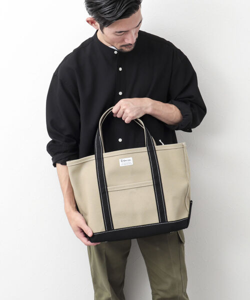 ORCIVAL(オーシバル)の「【ORCIVAL/オーシバル】HANPU TOTE BAG MEDIUM 帆布 キャンバストート RC-7042 HVC(トートバッグ・メンズ・ライトグレー/ホワイト系その他4/チャコールグレー/ベージュ系その他4/ベージュ系その他3・FREE)」の4枚目の写真