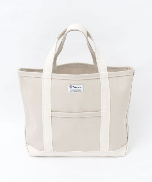 ORCIVAL(オーシバル)の「【ORCIVAL/オーシバル】HANPU TOTE BAG MEDIUM 帆布 キャンバストート RC-7042 HVC(トートバッグ・メンズ・ライトグレー/ホワイト系その他4/チャコールグレー/ベージュ系その他4/ベージュ系その他3・FREE)」の5枚目の写真