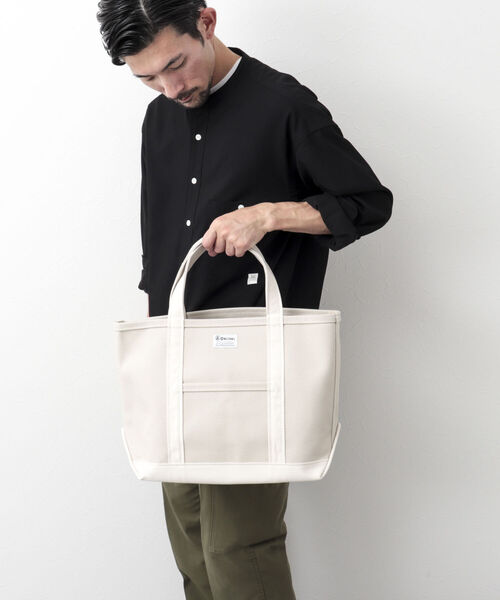 ORCIVAL(オーシバル)の「【ORCIVAL/オーシバル】HANPU TOTE BAG MEDIUM 帆布 キャンバストート RC-7042 HVC(トートバッグ・メンズ・ライトグレー/ホワイト系その他4/チャコールグレー/ベージュ系その他4/ベージュ系その他3・FREE)」の10枚目の写真