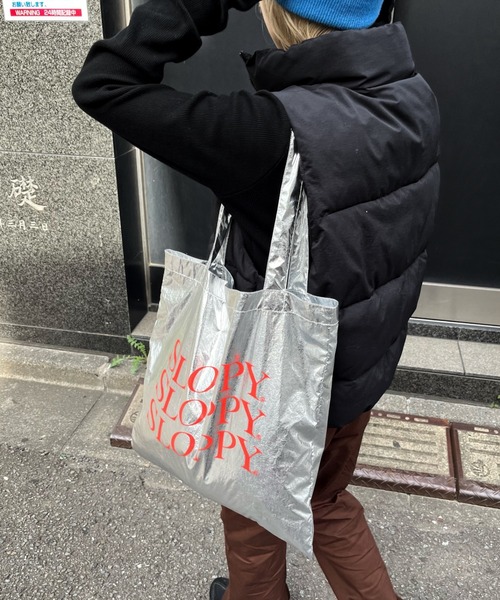 WHO'S WHO gallery(フーズフーギャラリー)の「【SLOPPY/スロッピー】アソートトート(トートバッグ・レディース・シルバー/ピンク/ブラック/ラベンダー/グリーン/レオパード・FREE)」の12枚目の写真