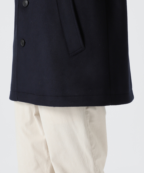 417 EDIFICE（フォーワンセブンエディフィス）の「【WOOLICK / ウーリック】ビーバースタンドコート（ステンカラーコート・メンズ・ネイビー/ブラウン/チャコールグレー・SMALL/MEDIUM/LARGE）」の14枚目の写真