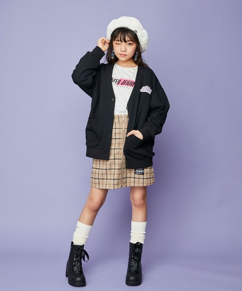 JENNI（ジェニィ）の「2wayルーズニーハイソックス（ソックス/靴下・キッズ・オフホワイト/ラベンダー/ミント・19-21cm/22-24cm）」の7枚目の写真