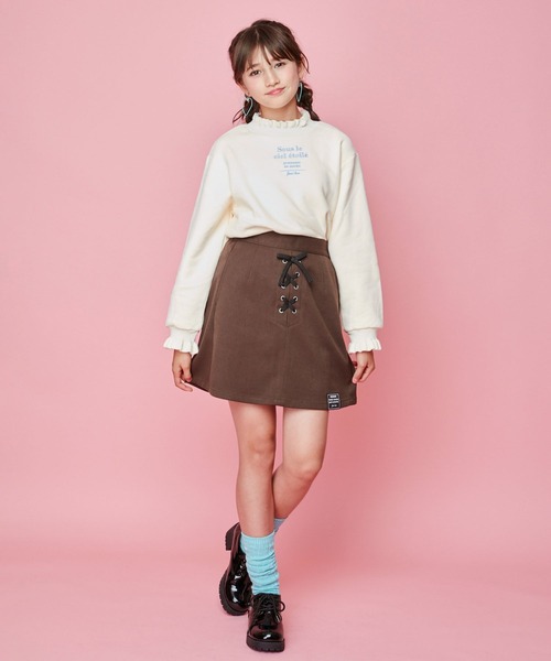 JENNI（ジェニィ）の「2wayルーズニーハイソックス（ソックス/靴下・キッズ・オフホワイト/ラベンダー/ミント・19-21cm/22-24cm）」の10枚目の写真