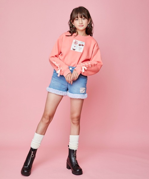 JENNI（ジェニィ）の「2wayルーズニーハイソックス（ソックス/靴下・キッズ・オフホワイト/ラベンダー/ミント・19-21cm/22-24cm）」の5枚目の写真