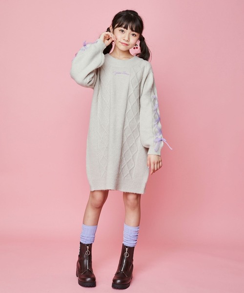 JENNI（ジェニィ）の「2wayルーズニーハイソックス（ソックス/靴下・キッズ・オフホワイト/ラベンダー/ミント・19-21cm/22-24cm）」の11枚目の写真
