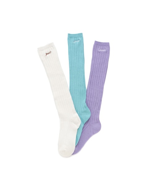 JENNI（ジェニィ）の「2wayルーズニーハイソックス（ソックス/靴下・キッズ・オフホワイト/ラベンダー/ミント・19-21cm/22-24cm）」の4枚目の写真