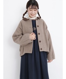 Samansa Mos2 | 配色襟ショートジャケット(その他アウター)