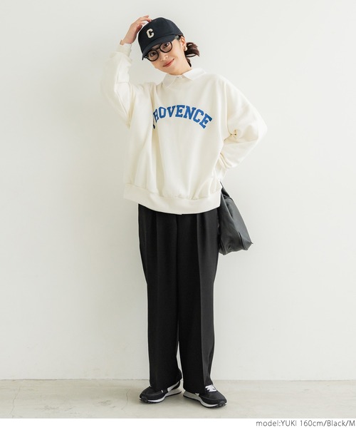 coca（coca）（コカ）の「ウールタッチカルゼインタックパンツ（スラックス・レディース・アイボリー/ブラック/イエロー/グリーン・M/L）」の12枚目の写真