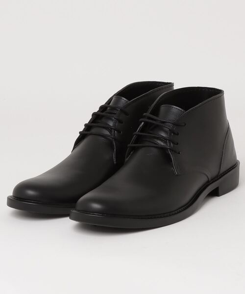 Dedes（デデス）の「Dedes 「スラッシュ製法」を用いたレースアップ ローヒールレインブーツ（レインシューズ・メンズ・ブラック/ダークブラウン・M/L/S/LL）」の3枚目の写真