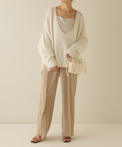 PAPILLONNER（パピヨネ）の「【OT】ドロストチェーンショルダー/PAPILLONNER/パピヨネ（ショルダーバッグ・レディース・レモンイエロー/ブラック/ホワイト・FREE）」の17枚目の写真