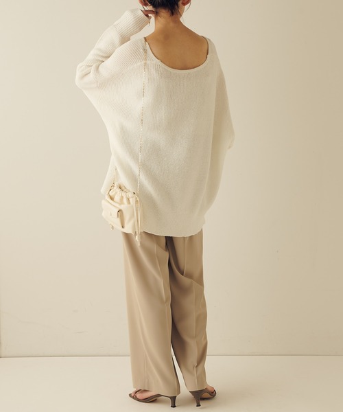 PAPILLONNER（パピヨネ）の「【OT】ドロストチェーンショルダー/PAPILLONNER/パピヨネ（ショルダーバッグ・レディース・レモンイエロー/ブラック/ホワイト・FREE）」の20枚目の写真