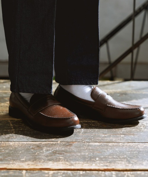 BAYFLOW(ベイフロー)の「ソフトPUコインローファー(ローファー・メンズ・ブラウン/ブラック・SMALL/MEDIUM)」の15枚目の写真