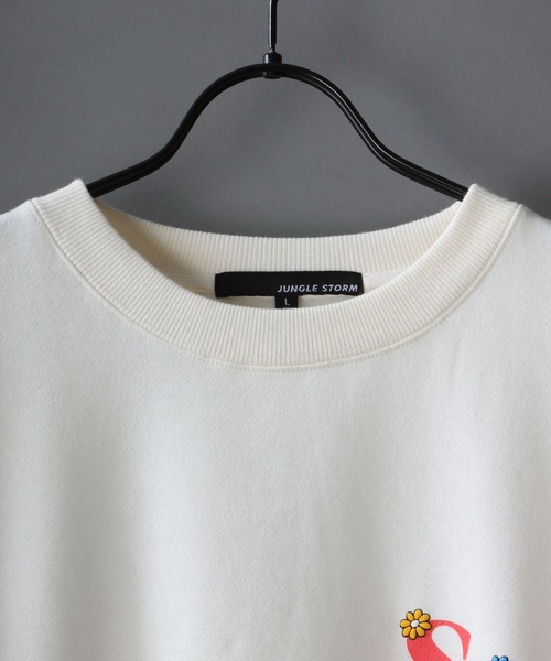 SITRY(シトリー)の「wide silhouette foam print sweat/ワイドシルエット 発泡プリント スウェット/トレーナー(スウェット・メンズ・ブルー/ブラック系その他/ホワイト系その他2/ブラック/ブラック系その他2/ホワイト/ホワイト系その他/パープル系その他/パープル系その他2/マスタード/パープル/ブルー系その他・M/L)」の15枚目の写真