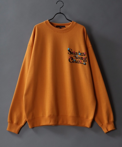 SITRY(シトリー)の「wide silhouette foam print sweat/ワイドシルエット 発泡プリント スウェット/トレーナー(スウェット・メンズ・ブルー/ブラック系その他/ホワイト系その他2/ブラック/ブラック系その他2/ホワイト/ホワイト系その他/パープル系その他/パープル系その他2/マスタード/パープル/ブルー系その他・M/L)」の22枚目の写真