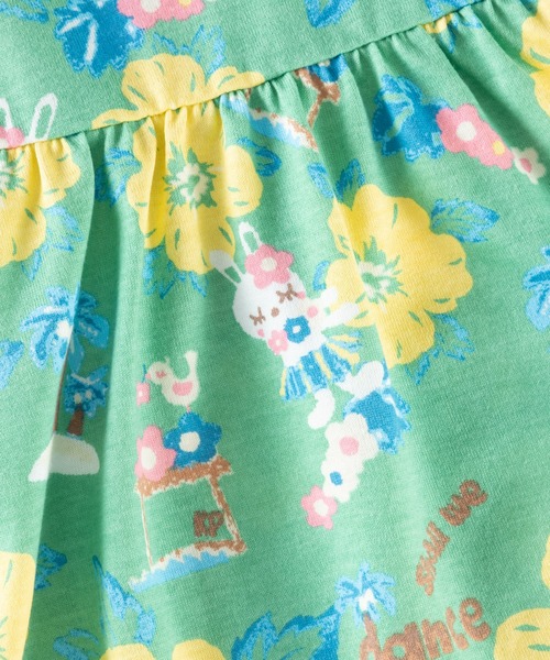 KP（ケーピー）の「日本製/mimiちゃんアロハ柄ワンピース(100～130)（ワンピース・キッズ・グリーン/ピンク・100cm/110cm/120cm/130cm）」の7枚目の写真