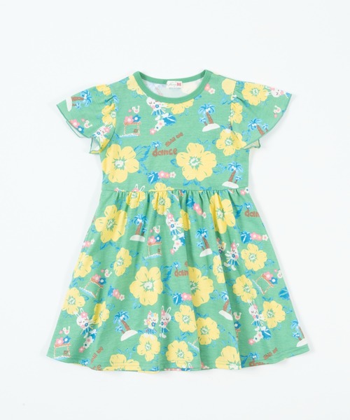 KP（ケーピー）の「日本製/mimiちゃんアロハ柄ワンピース(100～130)（ワンピース・キッズ・グリーン/ピンク・100cm/110cm/120cm/130cm）」の12枚目の写真