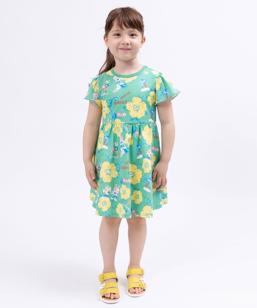 KP（ケーピー）の「日本製/mimiちゃんアロハ柄ワンピース(100～130)（ワンピース・キッズ・グリーン/ピンク・100cm/110cm/120cm/130cm）」の10枚目の写真