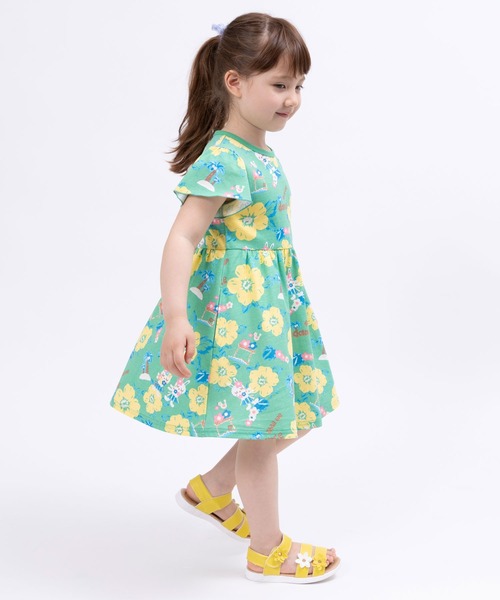 KP（ケーピー）の「日本製/mimiちゃんアロハ柄ワンピース(100～130)（ワンピース・キッズ・グリーン/ピンク・100cm/110cm/120cm/130cm）」の6枚目の写真