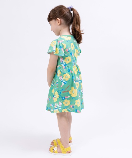 KP（ケーピー）の「日本製/mimiちゃんアロハ柄ワンピース(100～130)（ワンピース・キッズ・グリーン/ピンク・100cm/110cm/120cm/130cm）」の4枚目の写真