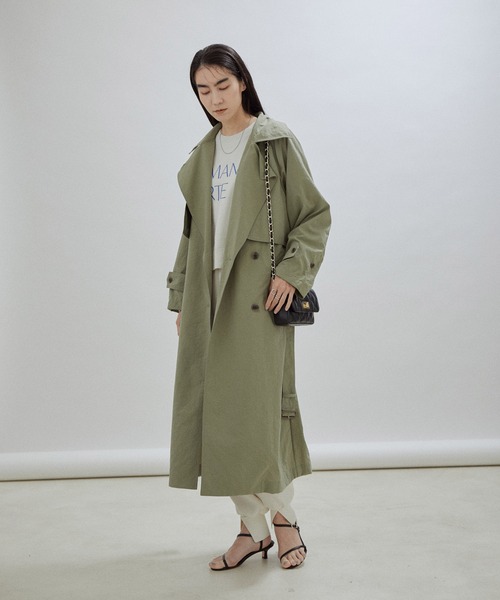 AULENTTI（オウレンティ）の「[ご好評につき追加決定！]【AULENTTI（オーレンティ）】SAUVAGE BAG（ショルダーバッグ・レディース・ベージュ/ブラック・FREE）」の3枚目の写真