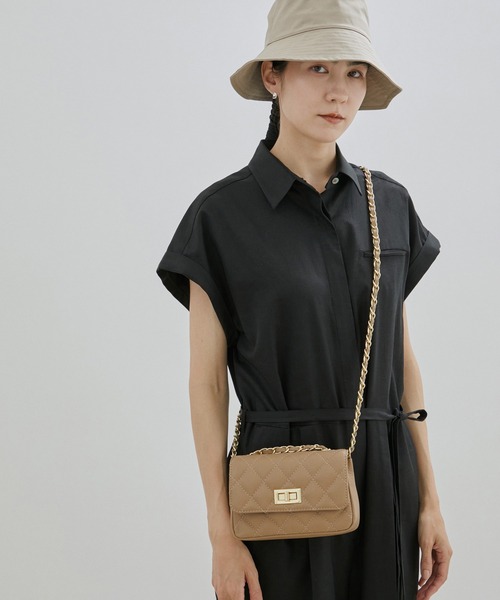 AULENTTI（オウレンティ）の「[ご好評につき追加決定！]【AULENTTI（オーレンティ）】SAUVAGE BAG（ショルダーバッグ・レディース・ベージュ/ブラック・FREE）」の18枚目の写真