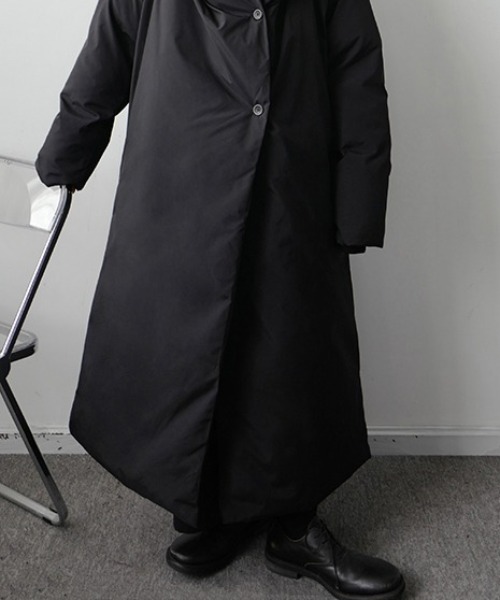 MAISON BREEZE(メゾンブリーズ)の「【MAISON BREEZE】ビッグシルエット中綿ロングコート SCCH289(ダウンジャケット/コート・レディース・ブラック・FREE)」の12枚目の写真