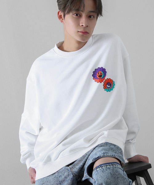 SIDEWAY STANCE（サイドウェイスタンス）の「【SIDEWAY STANCE】プリント スウェット トレーナー（スウェット・メンズ・オートミール/ブラック/ホワイト系その他/ブラック系その他2/ブラック系その他/ホワイト系その他2/ホワイト系/ホワイト系2/ホワイト系1/ブラック系1/ブラック系/ブラック系2/グレー/ネイビー系1/ブラック系3/ライトグレー系3/ブラック系4/ライトグレー系4/ネイビー系3/ネイビー系4・LARGE/MEDIUM/X-LARGE/SMALL）」の6枚目の写真