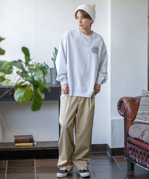 SWASH LONDON スウォッシュ プリント切り替え スウェットトレーナーS SWASH LONDON スウォッシュ プリント切り替え スウェットトレーナーS