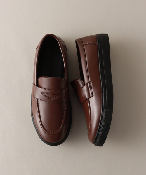 B.C STOCK（ベーセーストック）の「イージーソール ペニーローファー（ローファー・メンズ・ブラック/ブラウン・25cm/26cm/27cm）」の2枚目の写真