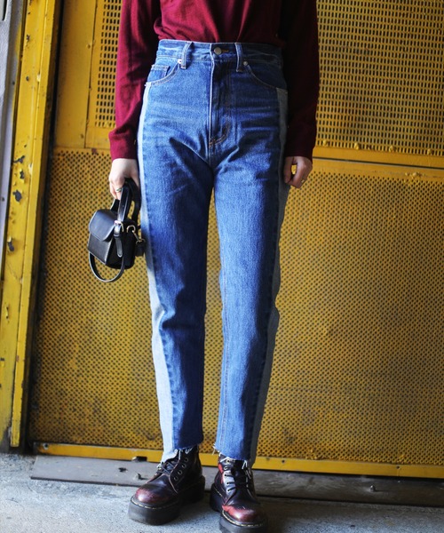 aimoha（アイモハ）の「【aimoha】オリジナル　リメイク感  リバースデザインカットオフスキニー（デニムパンツ・レディース・ブラック/インディゴブルー/ブルー・SMALL/MEDIUM/LARGE/X-LARGE）」の20枚目の写真