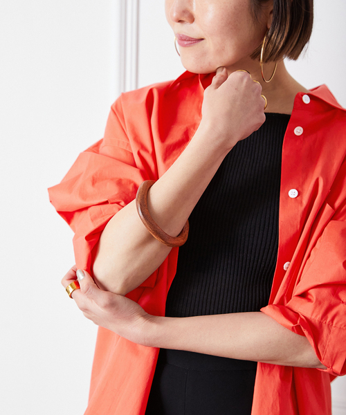 VERMEIL par iena（ヴェルメイユパーイエナ）の「【MARION GODART/マリオンゴダール】バングル 細（brown）（バングル/リストバンド・レディース・ブラウン・FREE）」の10枚目の写真