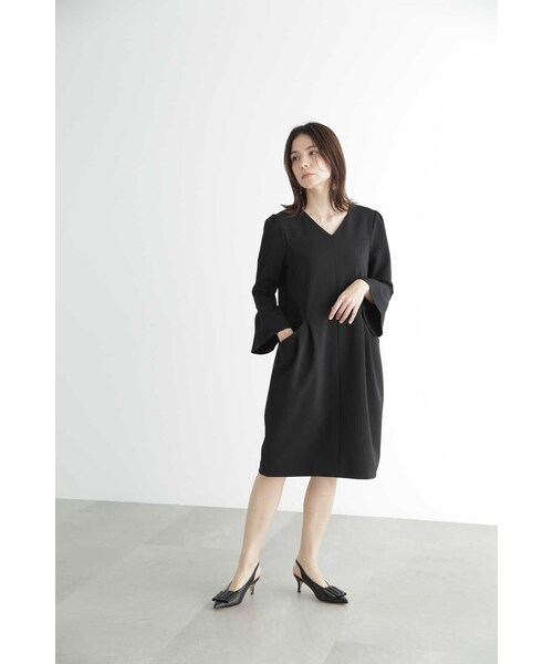 JILL STUART（ジルスチュアート）の「◆ストレッチダブルクロスドレス（ワンピース・レディース・ブラック・4/2/0）」の4枚目の写真