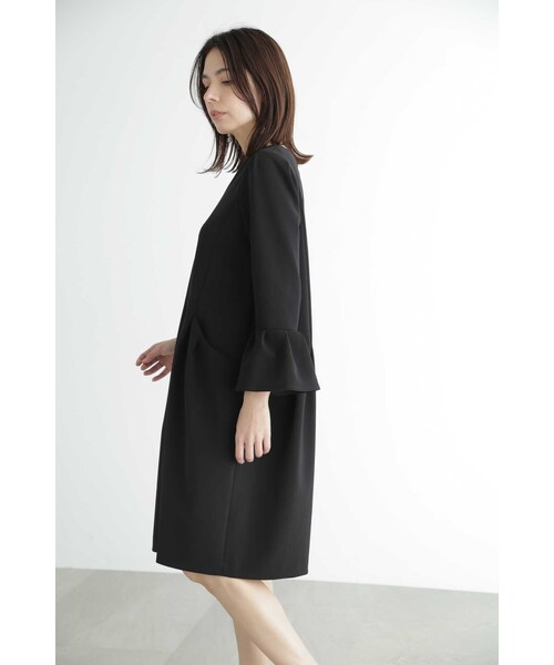 JILL STUART（ジルスチュアート）の「◆ストレッチダブルクロスドレス（ワンピース・レディース・ブラック・4/2/0）」の6枚目の写真
