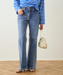 《別注》【INSCRIRE /アンスクリア】リメイク風 フレアデニム