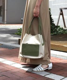 T・S・L | ハンプ×合皮バケツ型トートバッグ(トートバッグ)
