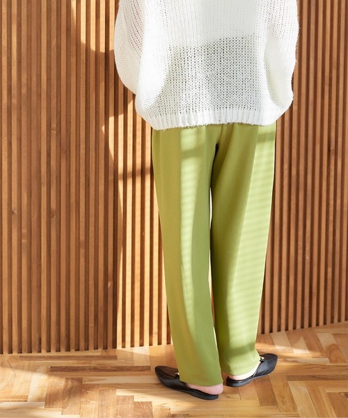 titivate（ティティベイト）の「ﾌﾛﾝﾄｷﾞｬｻﾞｰｶｼﾞｭｱﾙﾜｲﾄﾞﾊﾟﾝﾂ（その他パンツ・レディース・カーキ/ブラック/ベージュ系その他/ライトグリーン・S/M/L）」の16枚目の写真