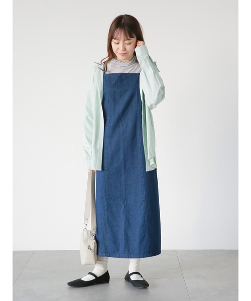 ehka sopo（エヘカソポ）の「ストライプビッグシャツ（シャツ/ブラウス・レディース・ブルー/グリーン/グレー・ﾌﾘ-）」の21枚目の写真