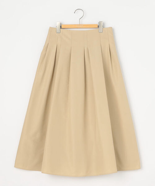 NOLLEY’S Sophi（ノーリーズソフィ）の「ウォッシャブルタフタランダムタックスカート（スカート・レディース・ベージュ/ネイビー/オフホワイト・38/36/34）」の13枚目の写真