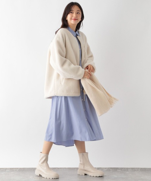 GLOBAL WORK(グローバルワーク)の「お手入れらくらくボリュームシャツワンピース/163808(ワンピース・レディース・ブルー/その他/ブラック/グリーン・LARGE/MEDIUM)」の20枚目の写真