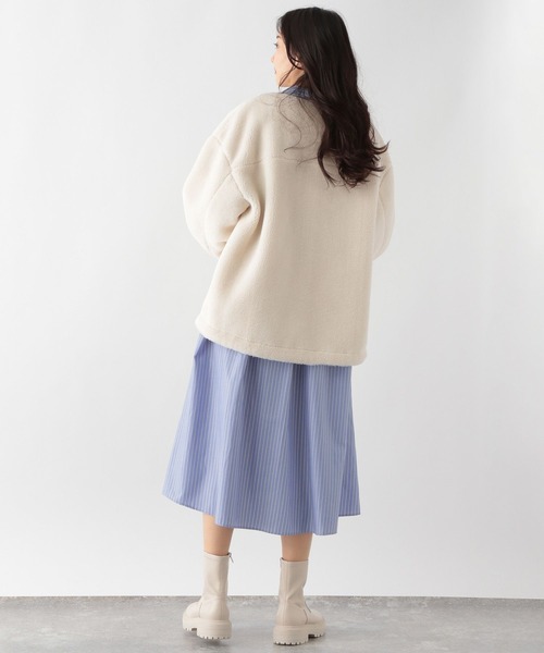 GLOBAL WORK(グローバルワーク)の「お手入れらくらくボリュームシャツワンピース/163808(ワンピース・レディース・ブルー/その他/ブラック/グリーン・LARGE/MEDIUM)」の22枚目の写真