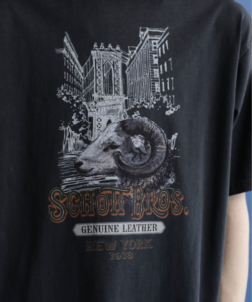 【セール】Schott/ショット/SS T-SHIRT 'SHEEP IN NEW YORK'/'シープ イン ザ ニューヨーク' Tシャツ(Tシャツ/カットソー)|schott(ショット) 【セール】Schott/ショット/SS T-SHIRT 'SHEEP IN NEW YORK'/'シープ イン ザ ニューヨーク' Tシャツ(Tシャツ/カットソー)|schott(ショット)