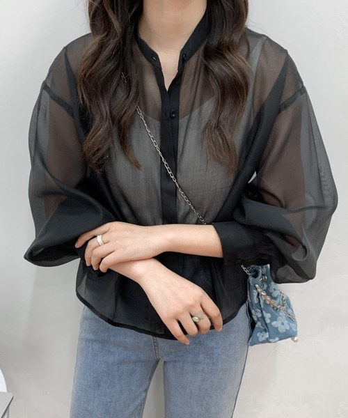 ABITOKYO シアー レース シャツ ブラウス アビトーキョー テラス ABITOKYO シアー レース シャツ ブラウス アビトーキョー テラス